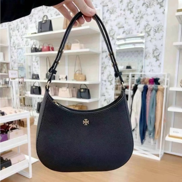 Tory Burch Black Leather shoulder bag - Picture 1 of 7